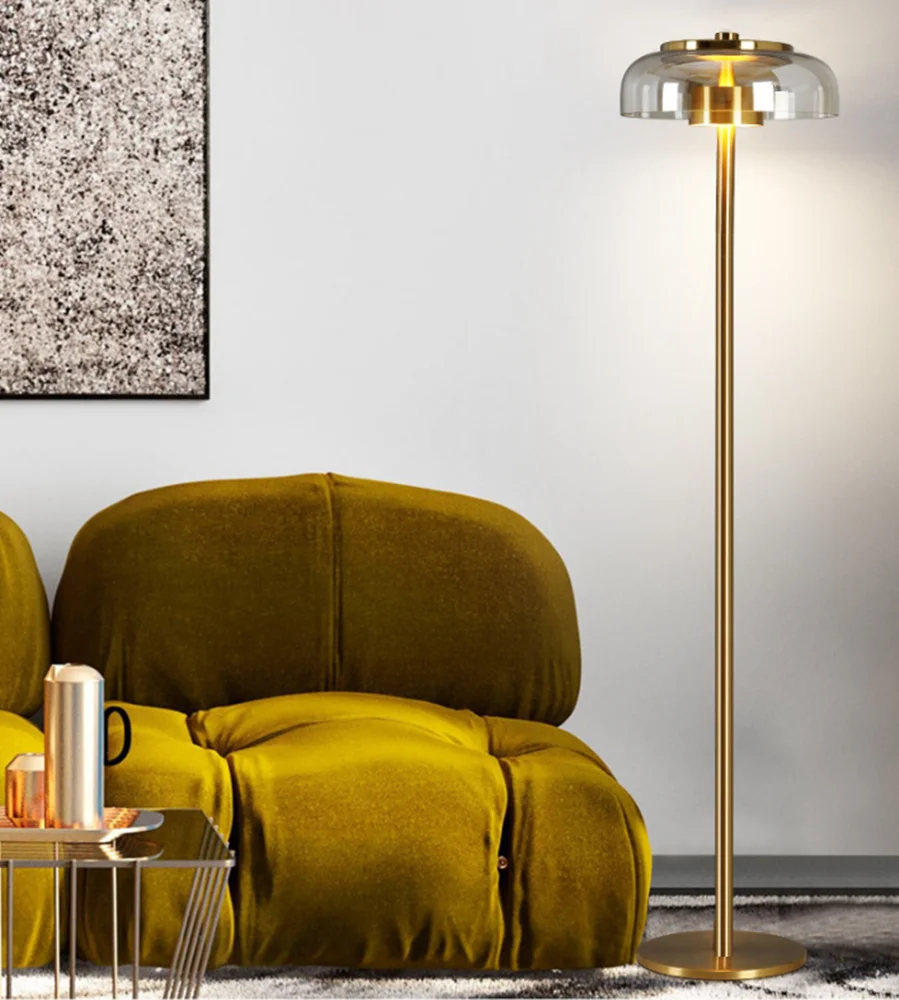 Blossi Floor Lamp Modern Led Clear Glass Lamp Living Room Decor floor lamp gold Loft Indoor Bedroom Lamp Bed Room stand light