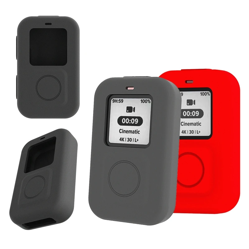 Impact-proof Silicone Sleeve Drop-proof Protective Case for Gopro-10 Remote Shockproof Anti-slip Soft Cover