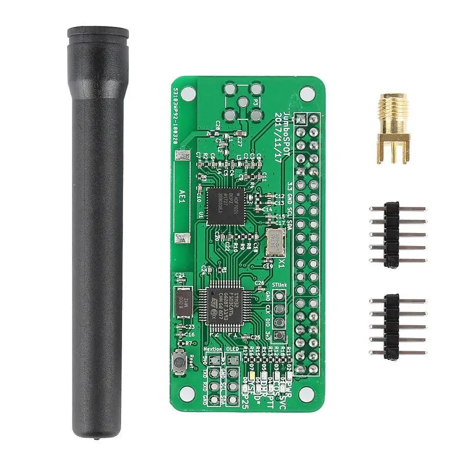 Imagem -06 - Montado Suporte a Hotspot Mmdvm P25 Dmr Ysf Nxdn Raspberry pi Zero w Oled Antena Cartão 16g sd Estojo