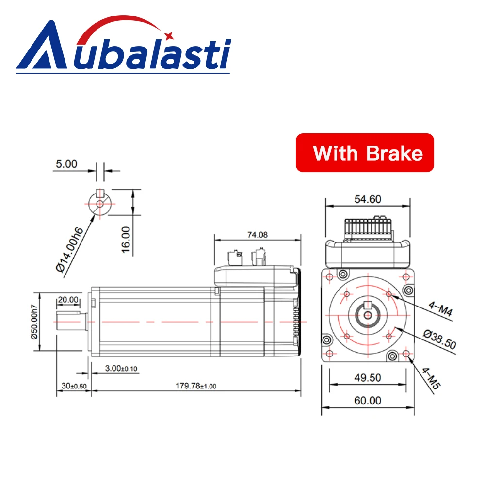 Imagem -06 - Aubalasti Jmc Integrated Servo Motor Driver 400w 1.27n.m 3000rpm 48v 11.2a Ihsv603048 para Pulverização de Braço Mecânico Impressão 3d