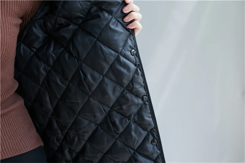 2023 New Fashion Large Size Black Cotton-padded Jackets Autumn Winter Coats Women Clothing Black Quilted Parkas Jackets D319