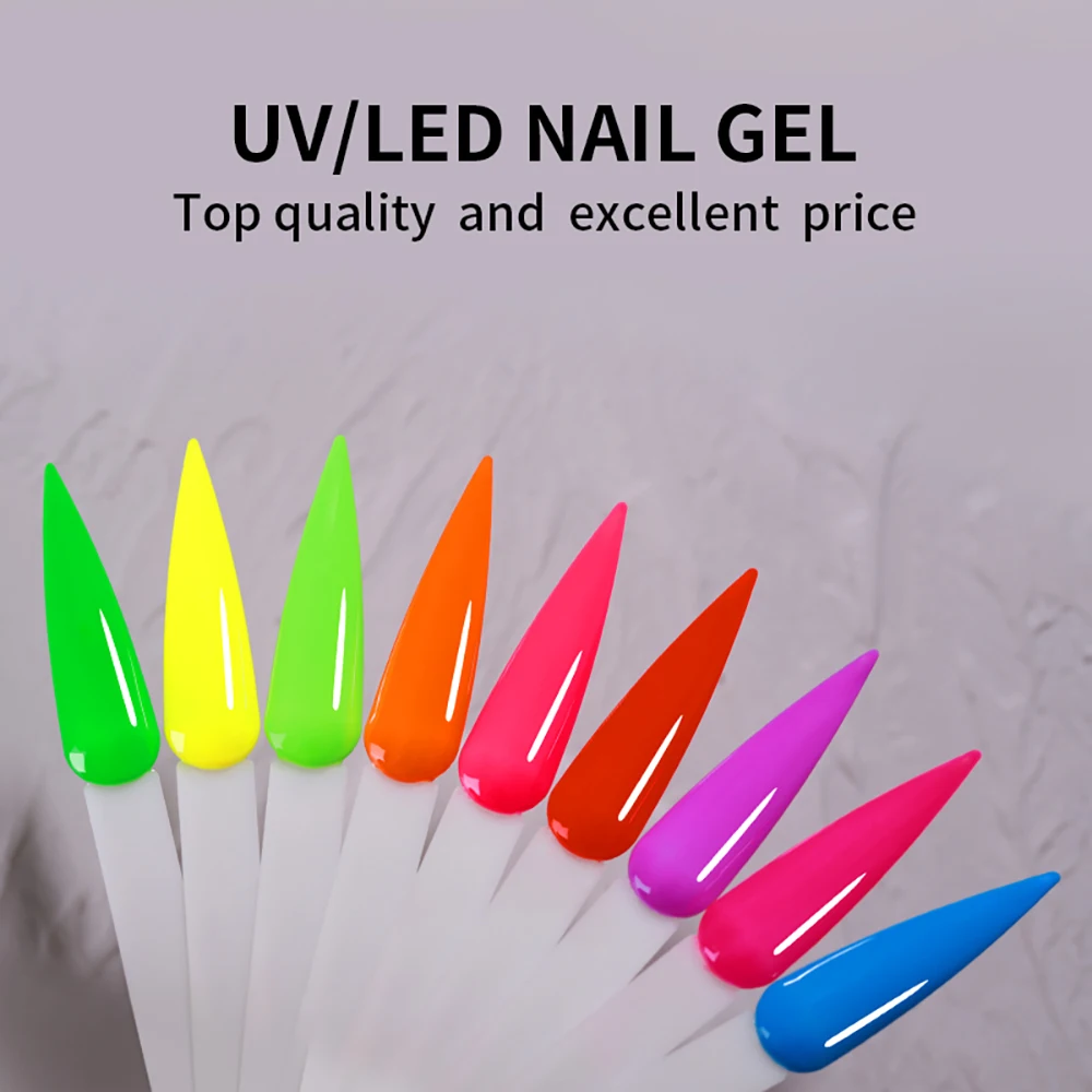 

Vendeeni 9 цветов/набор Красный Зеленый Радужный Гель-лак для ногтей Soak Off UV LED Чистый цветной маникюрный гель-лак для ногтей с цветной картой