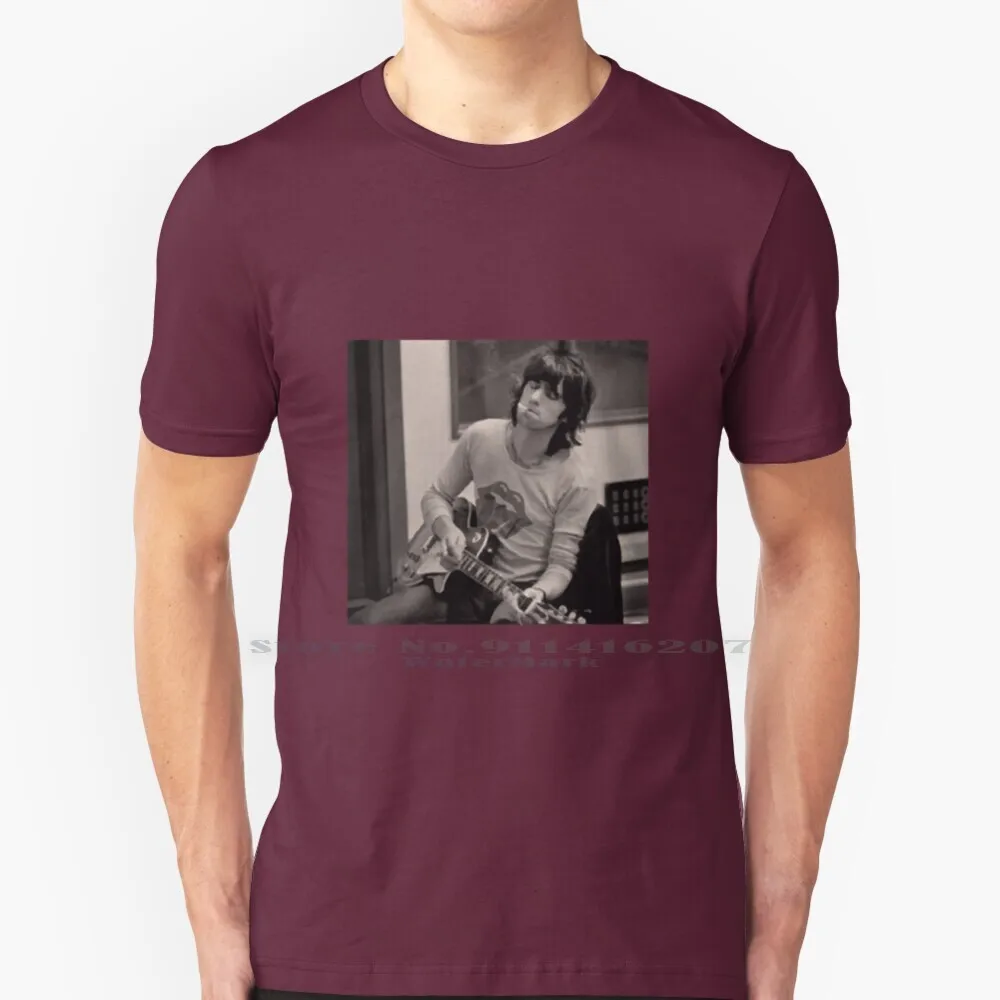 Keef Jamming Out T Shirt Cotton 6XL Keith Richards Chief Keef Mick Jagger Bands Music Guitar Icon And Roll Sixties Seventies