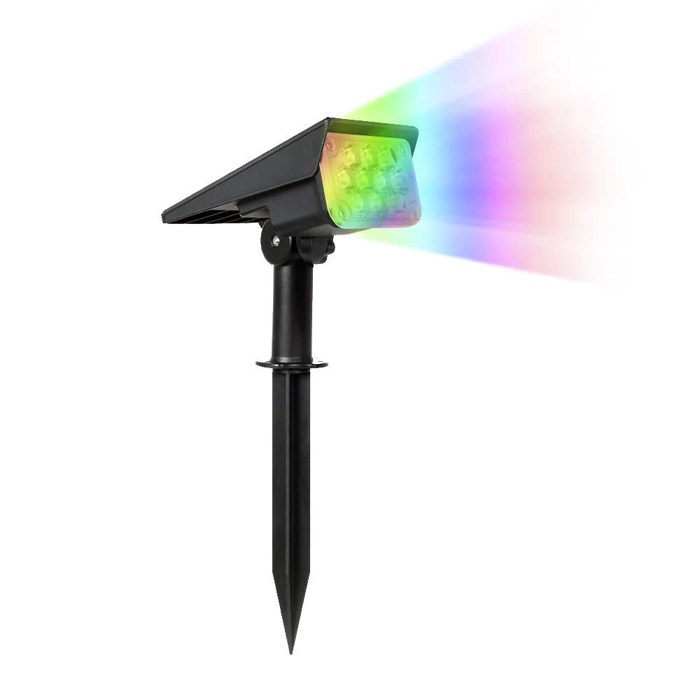T-SUNRISE 1/2/4PCS Solar Power Licht Einstellbar Licht Temperatur Solar Garten Licht outdoor IP65 Solar Lampe Super helle Solar Rampenlicht 6