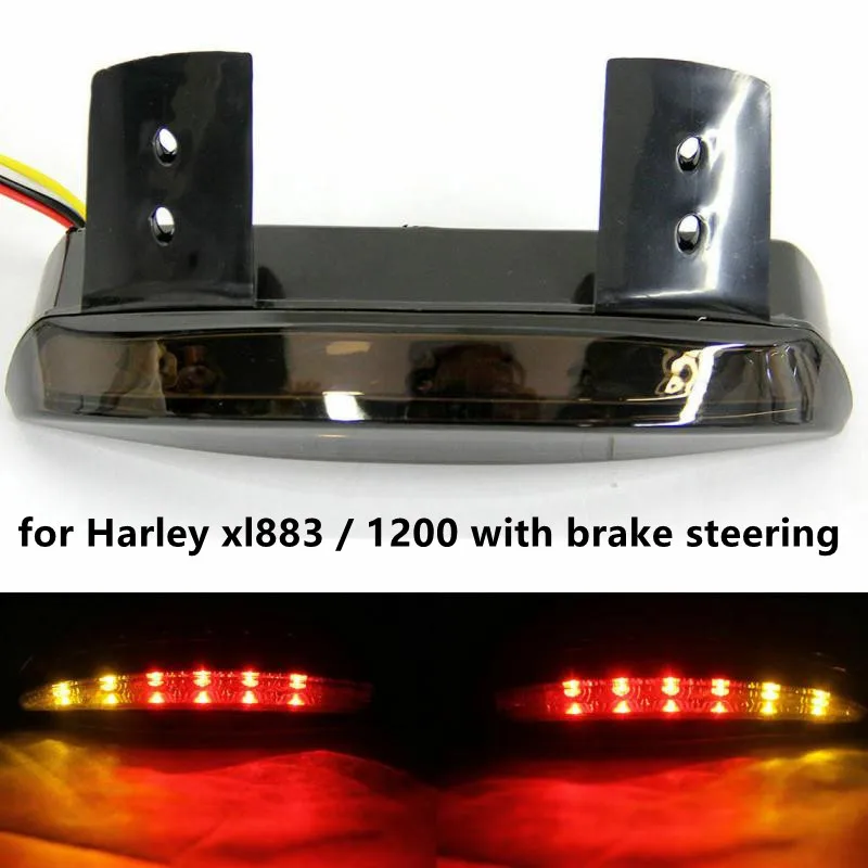 Motorcycle Rear Fender Edge Turn Signal Brake Tail Light For Harley xl883 /1200 With Brake Steering Turn Signal Driving Light