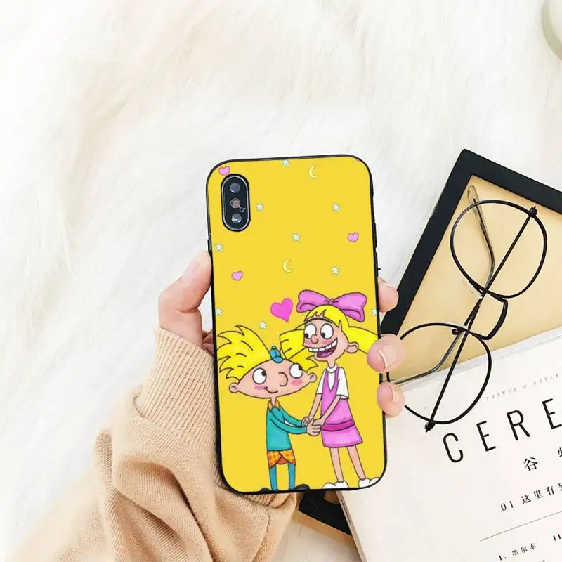 Hey Arnold Helga Luxury Unique Phone Cover For iphone 13 11 8 7 6 6S Plus X XS MAX 5 5S se 2020 11 12pro max iphone xr case