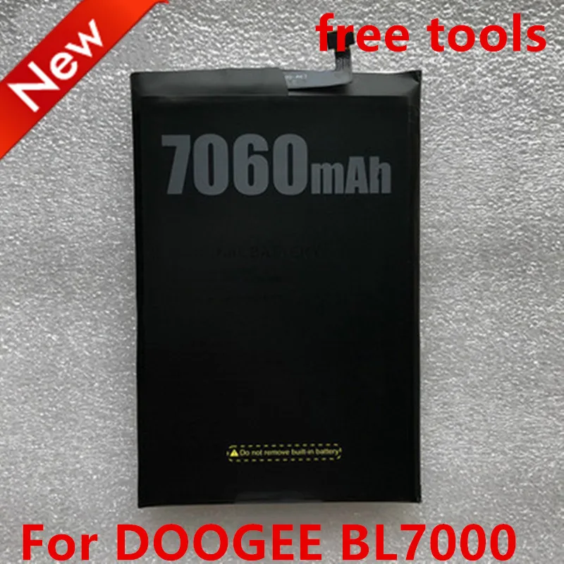 

Top Brand 100% New 7060mAh BL7000 Battery for DOOGEE BL7000 Batteries + free gfit
