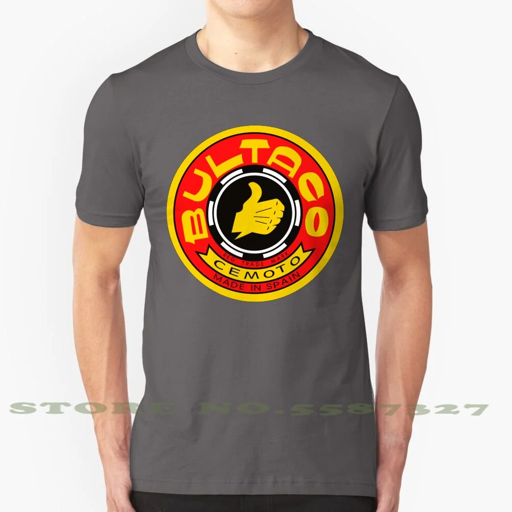 Bultaco Motorcycle Logo 100% Pure Cotton T-Shirt Motocross Trials Motorcycle Bike Spain Bultaco Cz Vintage