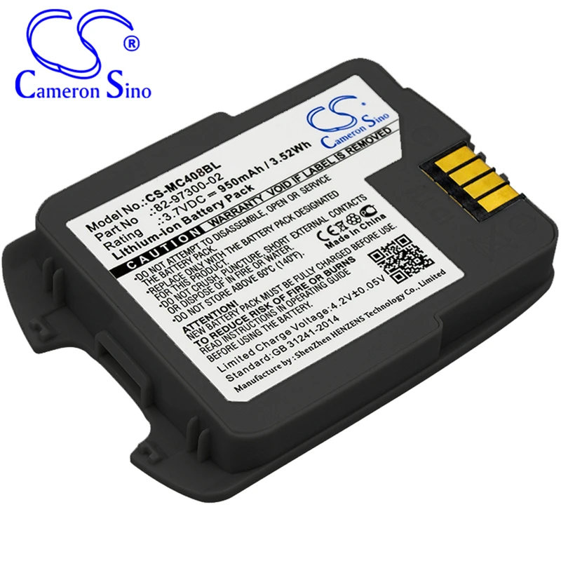 CameronSino Battery for Motorola CS4070 CS4070-SR fits Motorola 82-97300-02 BTRY-CS40EAB00-04 Barcode Scanner battery 950mAh