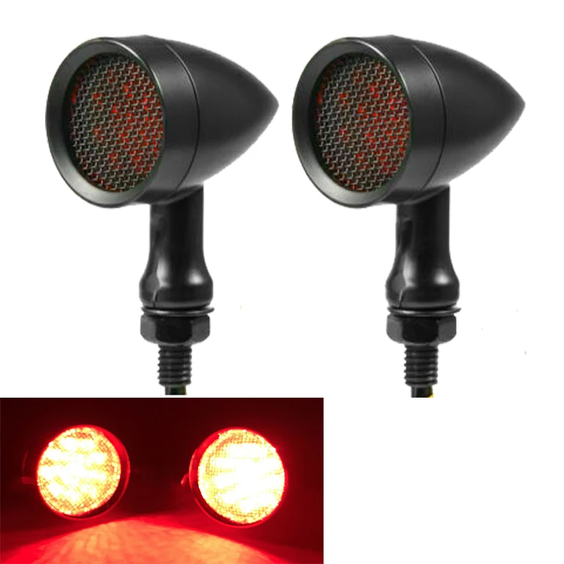 2 PCS LED Motorcycle Turn Signals Indicator Light for Suzuki Boulevard M109R M50 M90 M95 Marauder VZ 800 1600 Savage LS 650