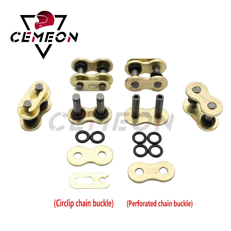 pitch link separation link Motorcycle chain ring O-shaped main link hollow rivet chain buckle splitting kit 428/520/525/530