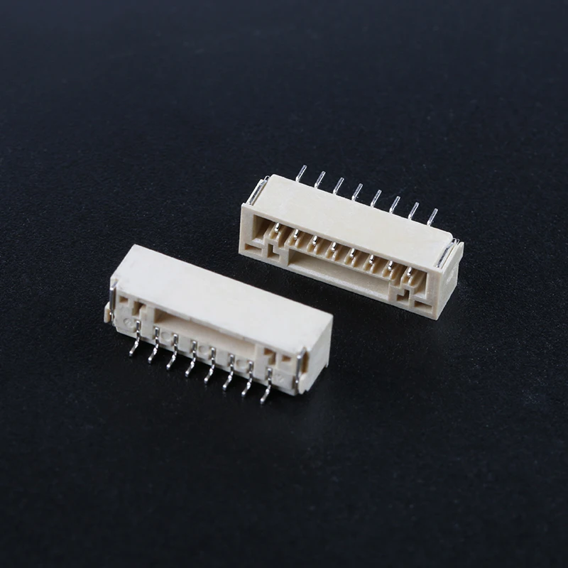 50Pcs/LOT GH 1.25mm lying with lock connector SMT Horizontal 2P 3P 4P 5P 6P 8P JST Connector Header Male