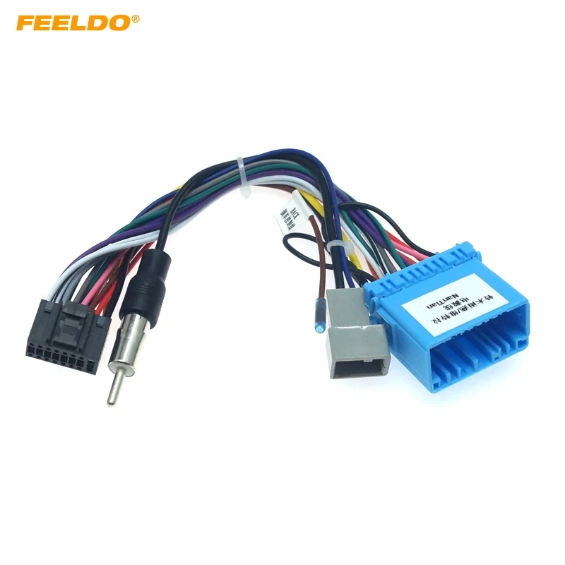 FEELDO 10set Car Audio 16PIN Adaptor Wiring Harness For Suzuki Swift SX4 2006+ Stereo Install Aftermarket Power Calbe #HQ2096