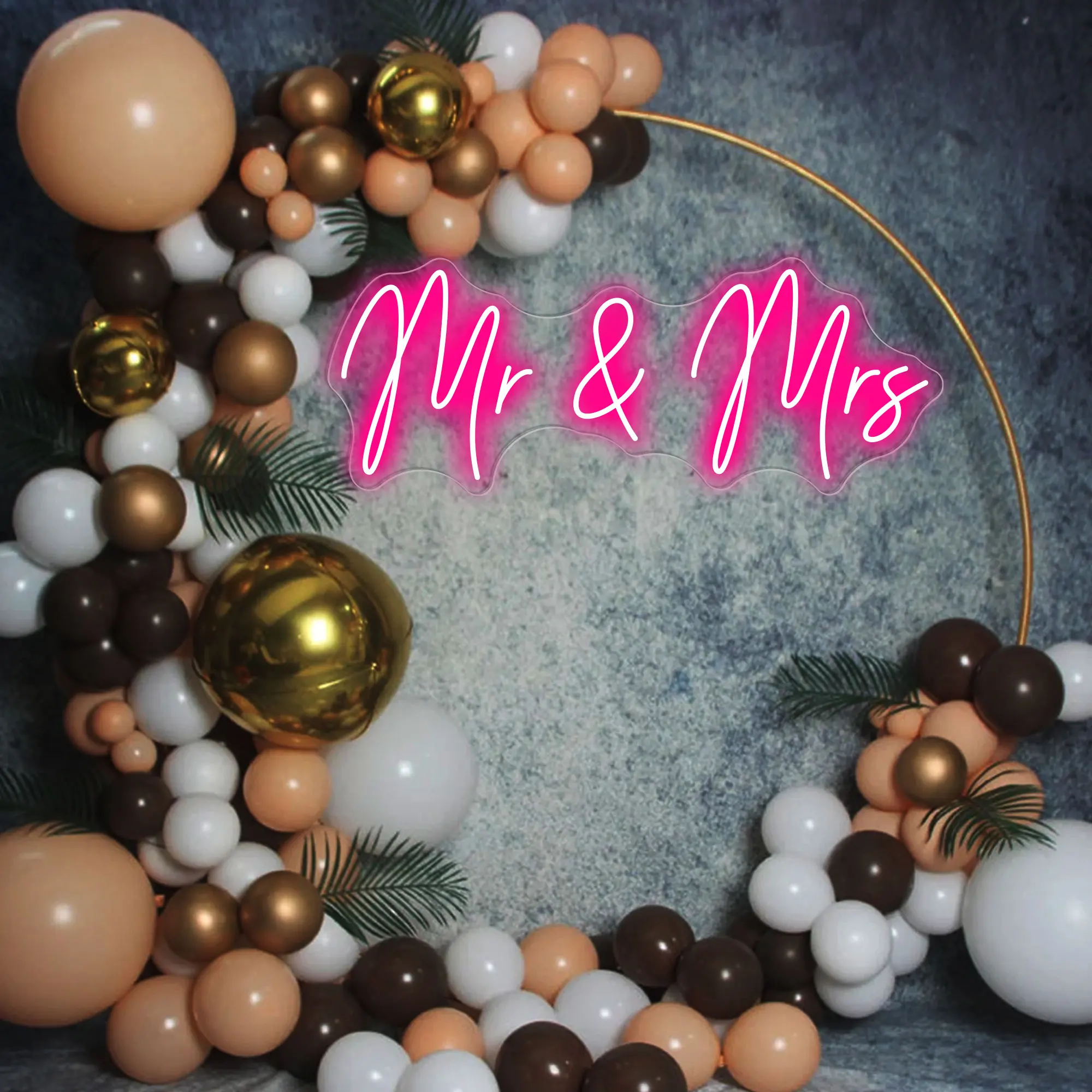 Mr & Mrs Wedding Neon Sign Neon Engagement Gift Wedding Favor Garden Party Mr and Mrs Sign  Party Kids Wedding