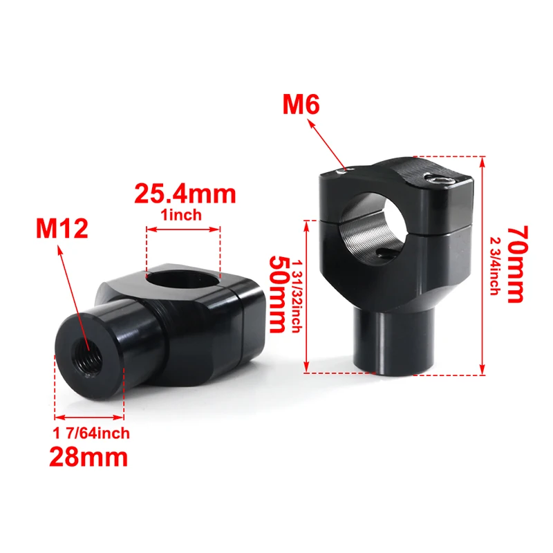 Motorbike Handle Bar Riser Handlebar Risers 25.4mm Fit For Harley Davidson Sportster Dyna Super Springer Softail V-Rod Road King