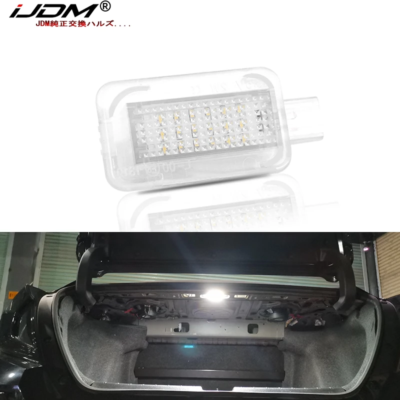 iJDM Super Bright High Power Xenon White Full LED Trunk Cargo Area Light Assembly For Honda Acura, Powered by 18-SMD LED Diodes