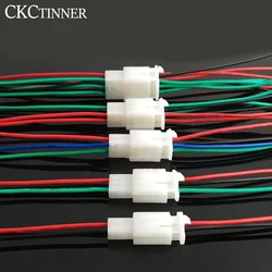 5sets 2.8mm 2/3/4/6/9 automotive pin 2.8 male electrical cable connector female cable terminal plug kits with line 10mm