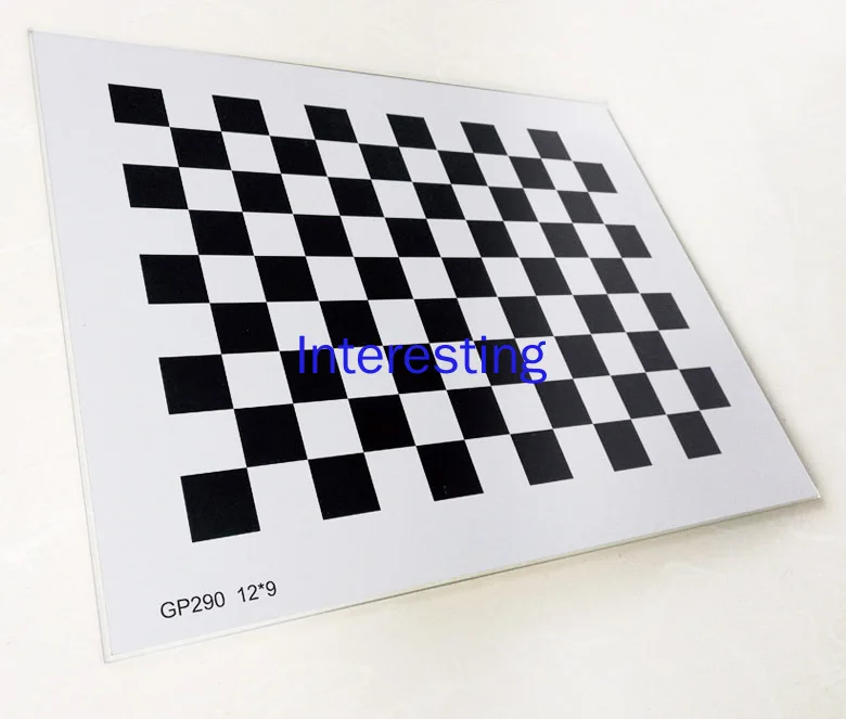 Checkerboard Aluminum Oxide Calibration Board Diffuse Reflection Non-reflective 12X9 Square Visual Optics Correction Board