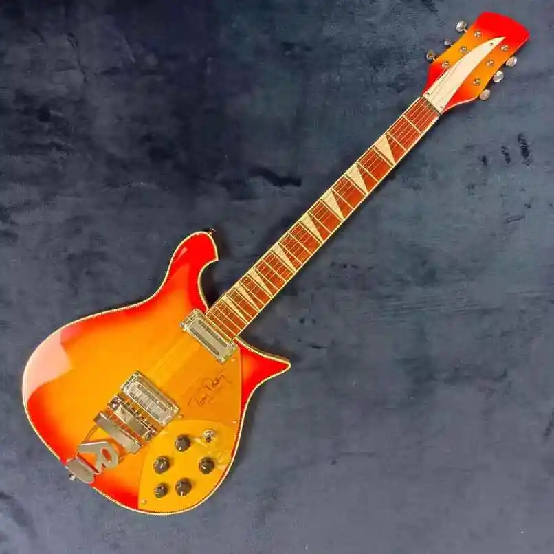 High-quality 6-string 660 electric guitar, basswood body, chrome-plated accessories, support customization, free delivery.