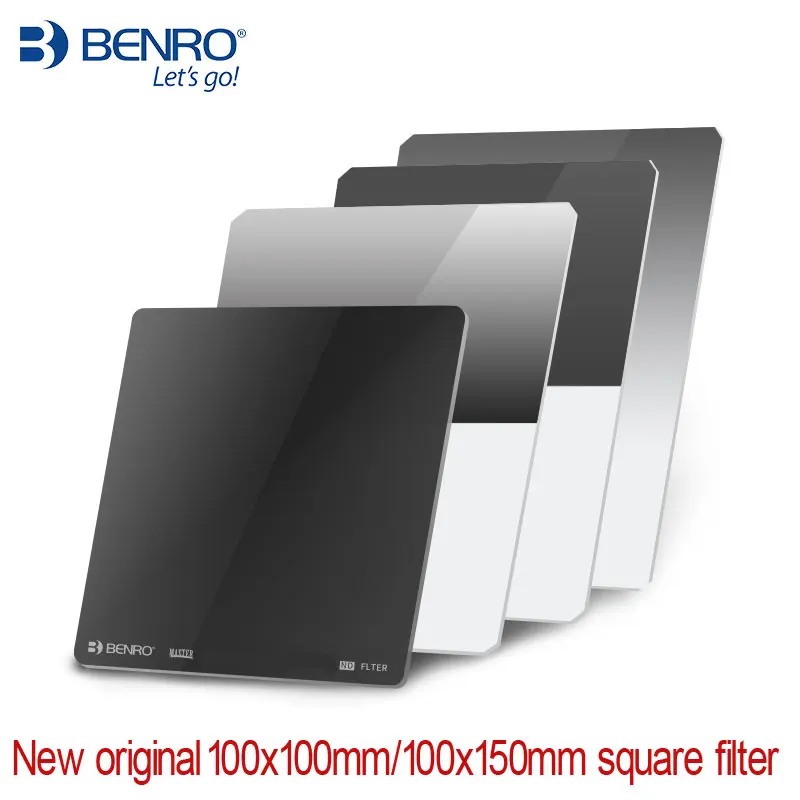 Benro 100mm Master Soft Reverse GND0.6 GND0.9 GND1.2 ND64 ND1000 Neutral Density Filter Gradient Gray Inverse Gradient Glass