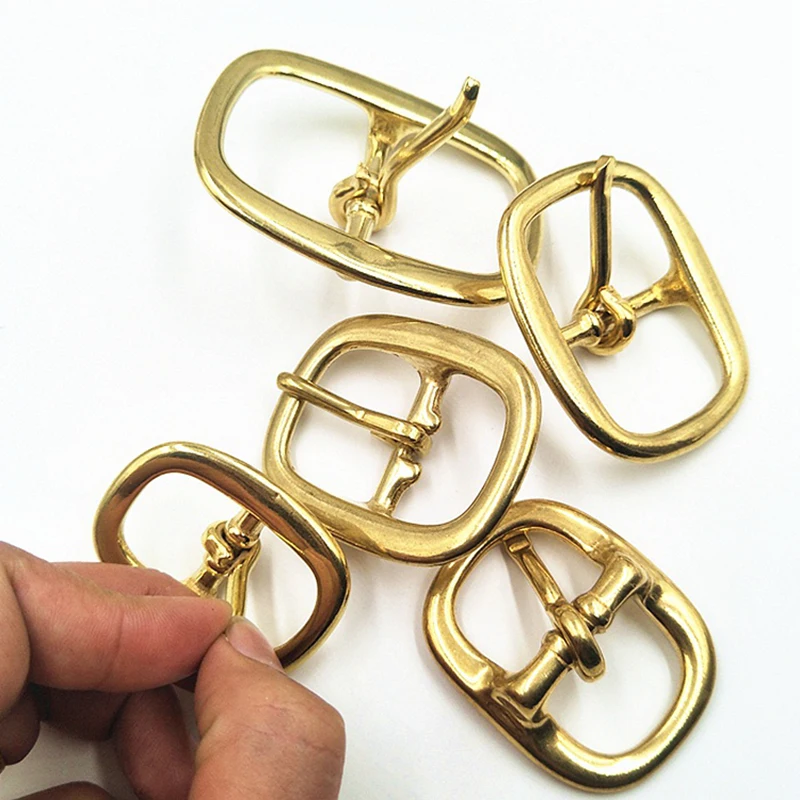 20-38mm Solid Brass Pin Belt Bag Buckle For Leather Craft Wrap Webbing Dog Collar Harness Diy Trimits Accessories