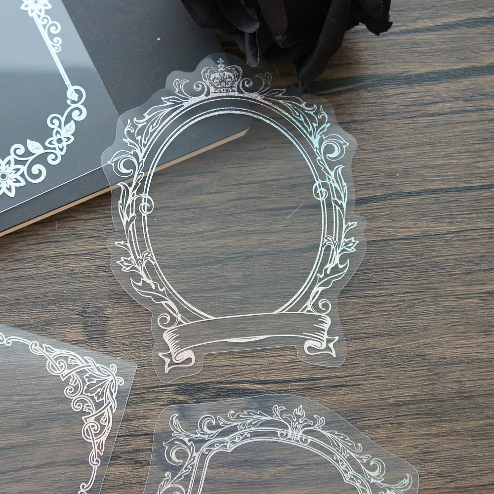 10pcs Laser PVC Card She Ask Mirror Who Is The Fairest of Them All? Design As Scrapbooking Background Decoration Use