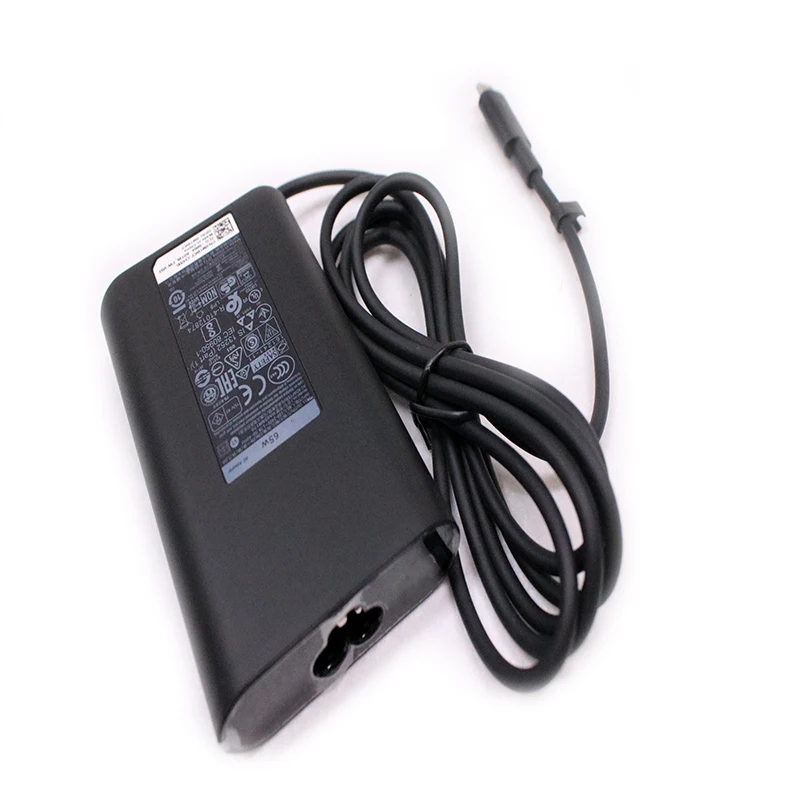 65W USB-C Type-C 20V 3.25A AC Adapter For DELL HA65NM170 LA65NM170 Charger XPS 12 (9250) Venue 10 Pro (5056) 9365