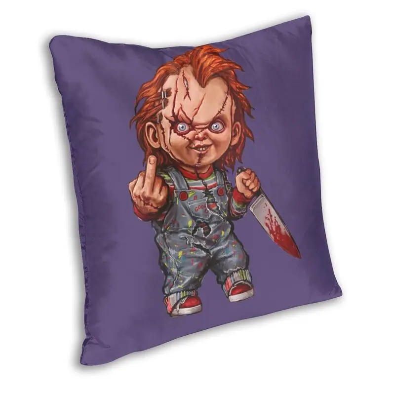 The Killer Doll Chucky Throw Pillow Case Home Decorative Child's Play Horror Cushion Cover 45x45 Pillowcover for Living Room