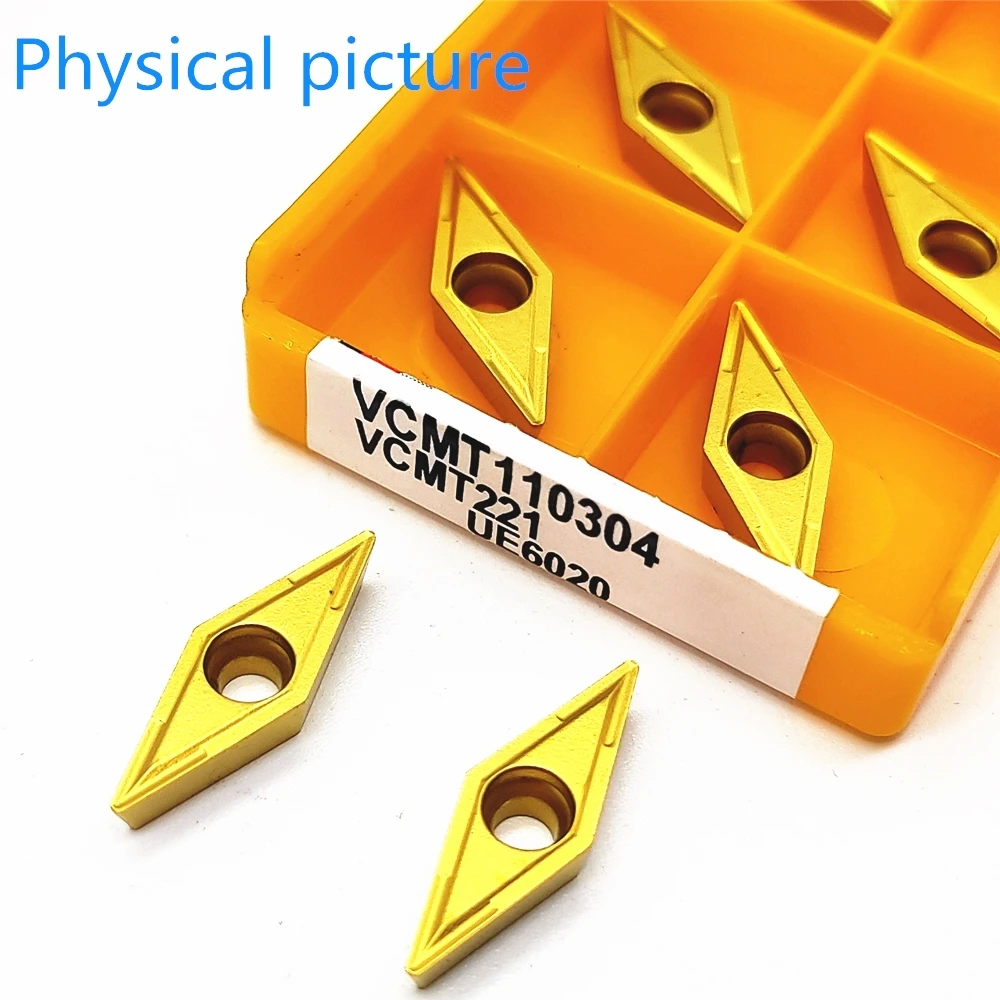 VCMT110304 VP15TF UE6020 US735 Carbide Insert Steel Processing VCMT 110304 Internal Turning Insert Tungsten Carbide