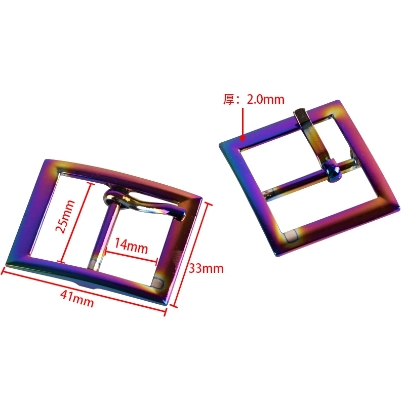 1 дюймовая пряжка для ремня Ivoduff Rainbow, металлическая пряжка для ремня для сумок