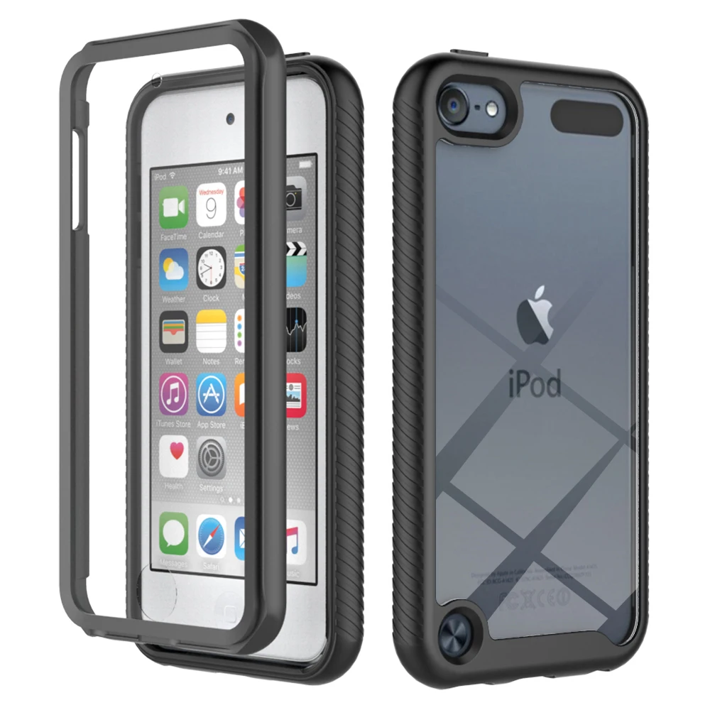 Capa Protetora Transparente Fit Touch 7 à Prova de Choque com Protetor de Tela Integrado, Capa Robusta de Proteção Total para iPod Touch 6, Capas para Touch 5