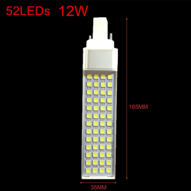 G24 led lampe 6W 8W 10W 12W 14W 5050 Licht warm weiß/Kühlen weiß Scheinwerfer 180 Grad Horizontale Stecker Licht