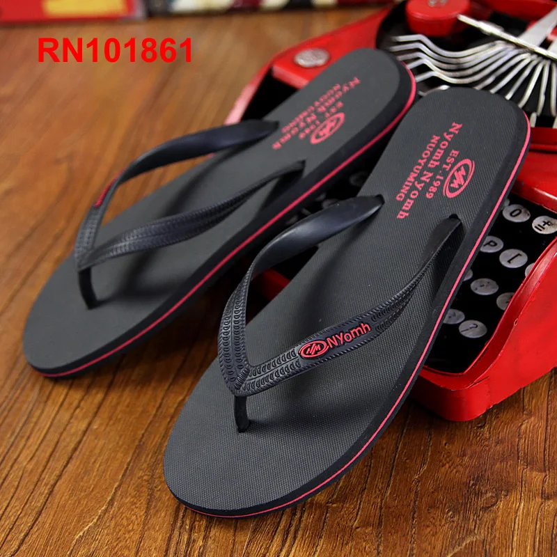 Mens Beach Flip Flops Slippers Summer Indoor Shoes High Quality Durable Real Rubber Casual Sport Outdoor Sandals Male Footwear