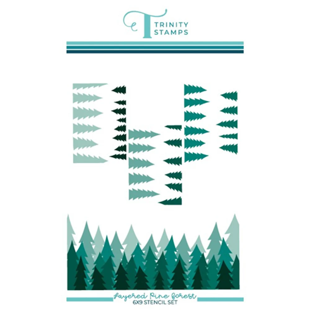 

Лидер продаж 2021 г., трафарет для резки металла в виде многослойного соснового леса, трафарет для гравировки