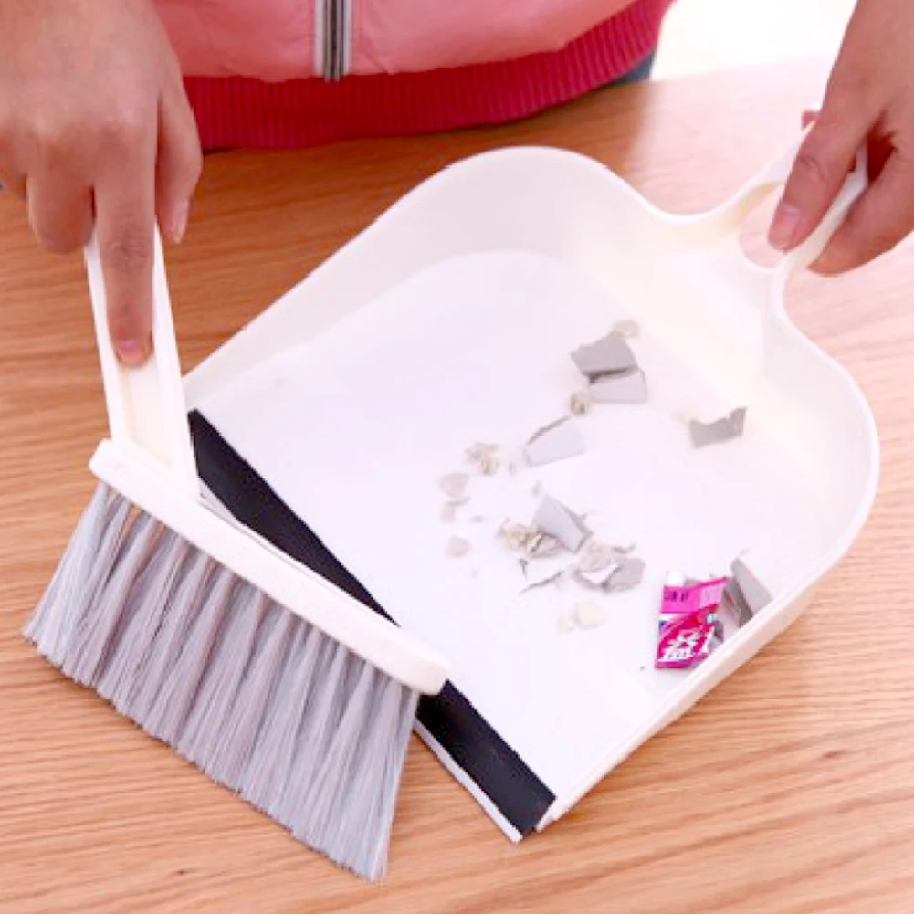 Mini Desktop Sweep Cleaning Brush Table Small Broom Multi-function Can Be Hanging Desk Dustpan Set 2021 New Fashion decent