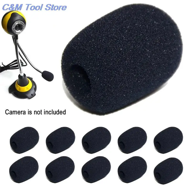 5pcs 30*20*8 Telephone Headset Mic Cover Microphone Windscreen Windshied Headset Foam Headset Replacement Foam Microphone Cover