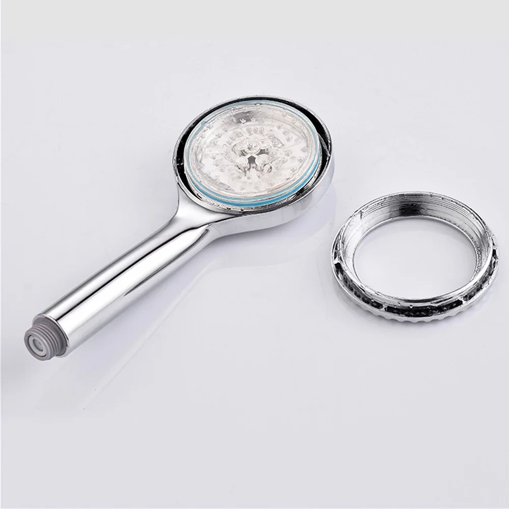 Abs Plastic Ronde Chrome Transparante Panel Regendouche Combo Badkamer Douchekop Set Met Enkele Functie Handdouche