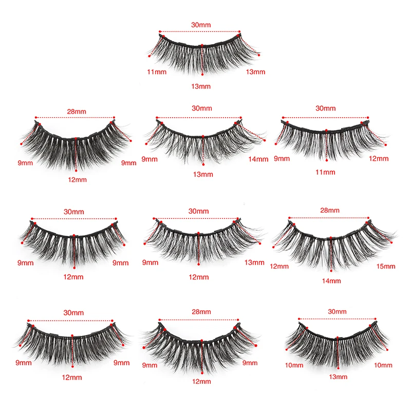 1 pair False Eyelashes Set Magnetic Eyelashes Magnetic Liquid Eyeliner Set Waterproof Long-Lasting False Eyelash Extension