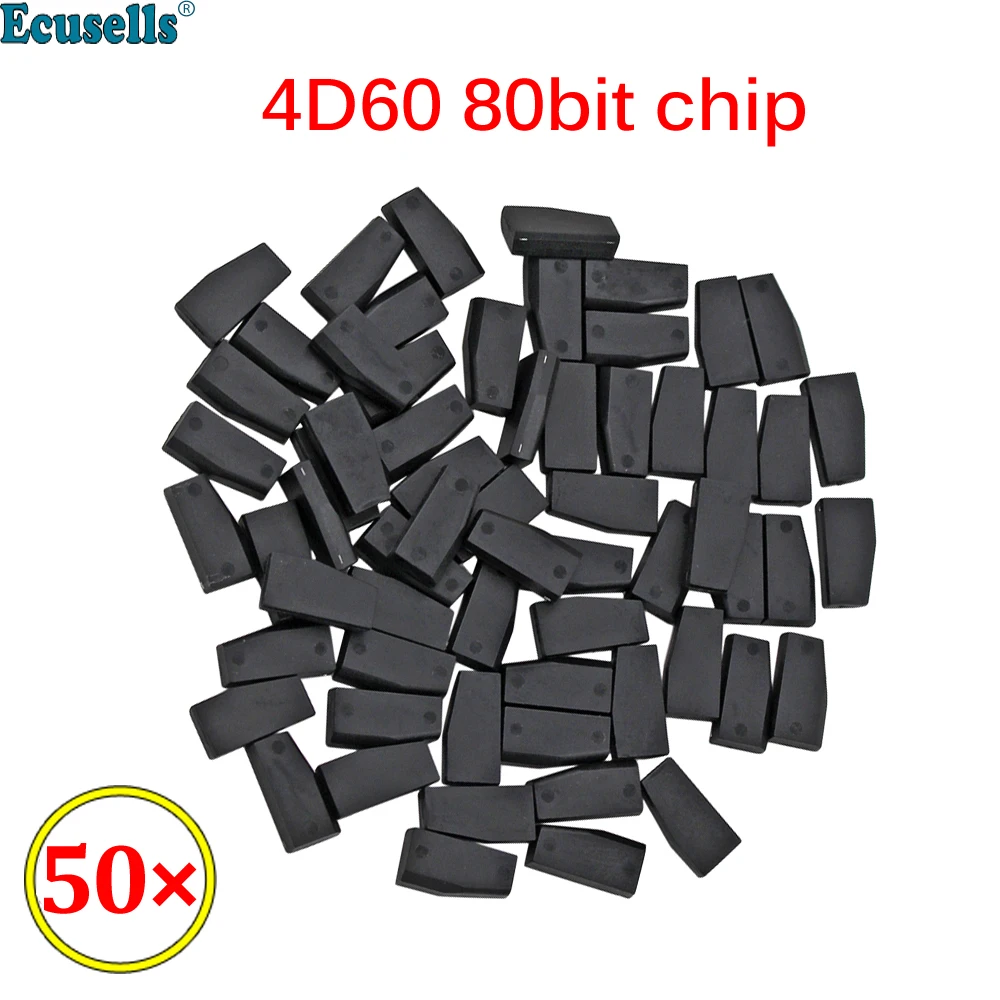 

50pcs/lot 4D60 Carbon Auto Car Key Transponder Chip ID60 80Bit use to generate 61/62/65/66/67/68/69/6A/6B/72G/82(aftermarket)