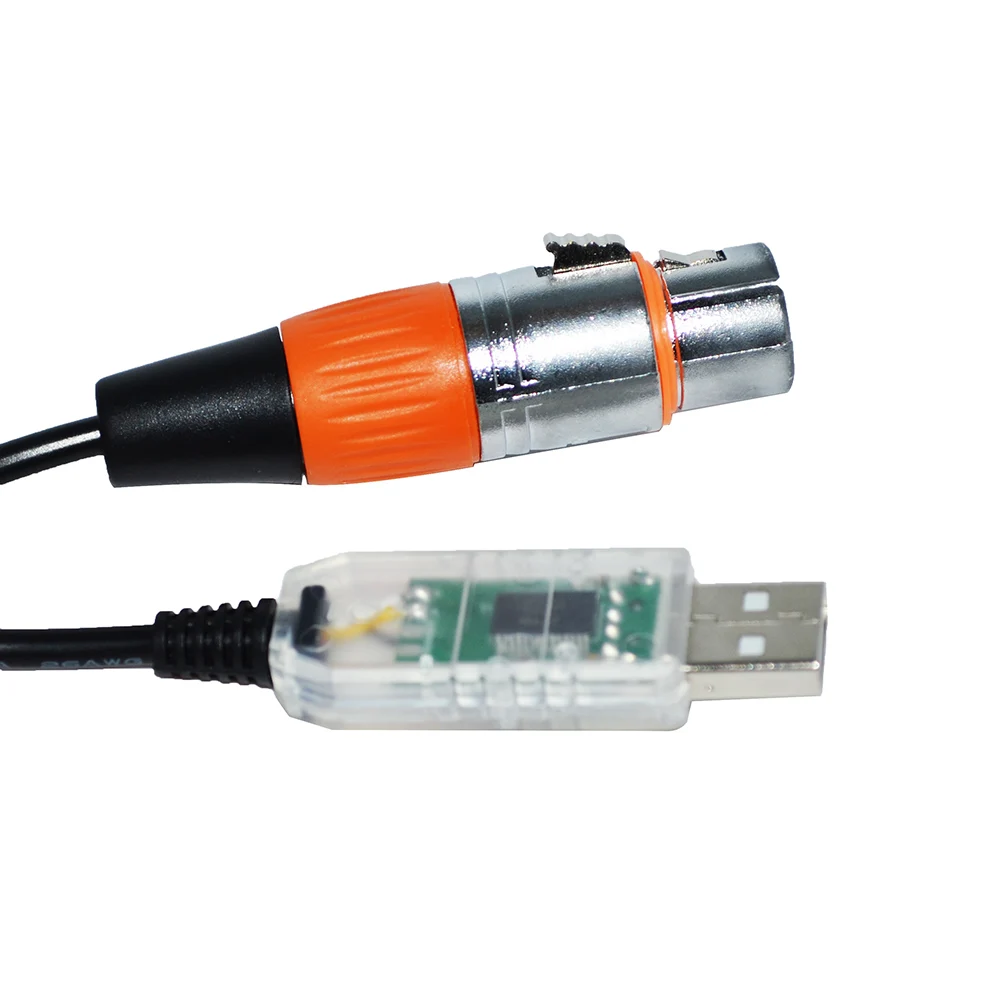 FTDI RS485 DMX512 к USB XLR 3PIN 3P DMX женский DMXKING DMXCONTROL DMX400 кабель QLC + контроллер освещения сцены KABLE