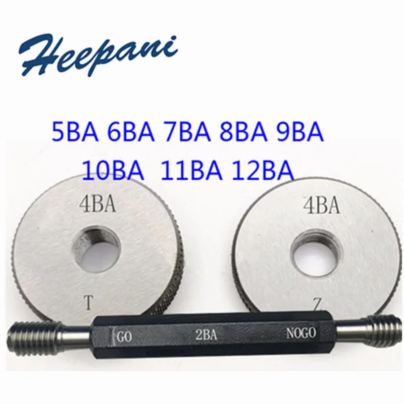 Medidor de Anel de Rosca do Sistema Britânico Medidor Elétrico do Dente Gage go Nogo 0ba 1ba 2ba 3ba 4ba 5ba 6ba 7ba 8ba