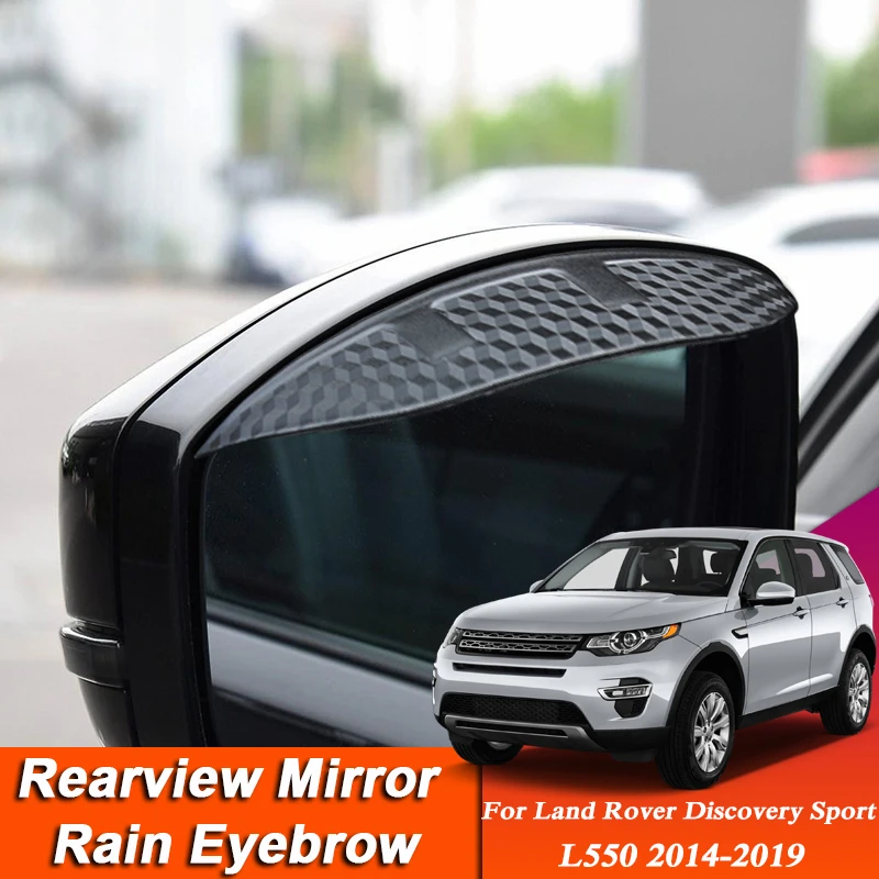 Car-styling For Land Rover Discovery Sport L550 2014-2019 Carbon Fiber Rearview Mirror Eyebrow Rain Shield Anti-rain Auto Cover