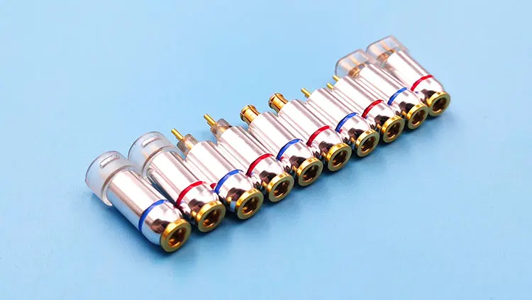 MMCX 0.78 ie80 qdc FitEar JH exk دبوس محول mmcx أنثى إلى 0.78 مللي متر/QDC/A2DC/IE80 دبوس 1 زوج (L + R)