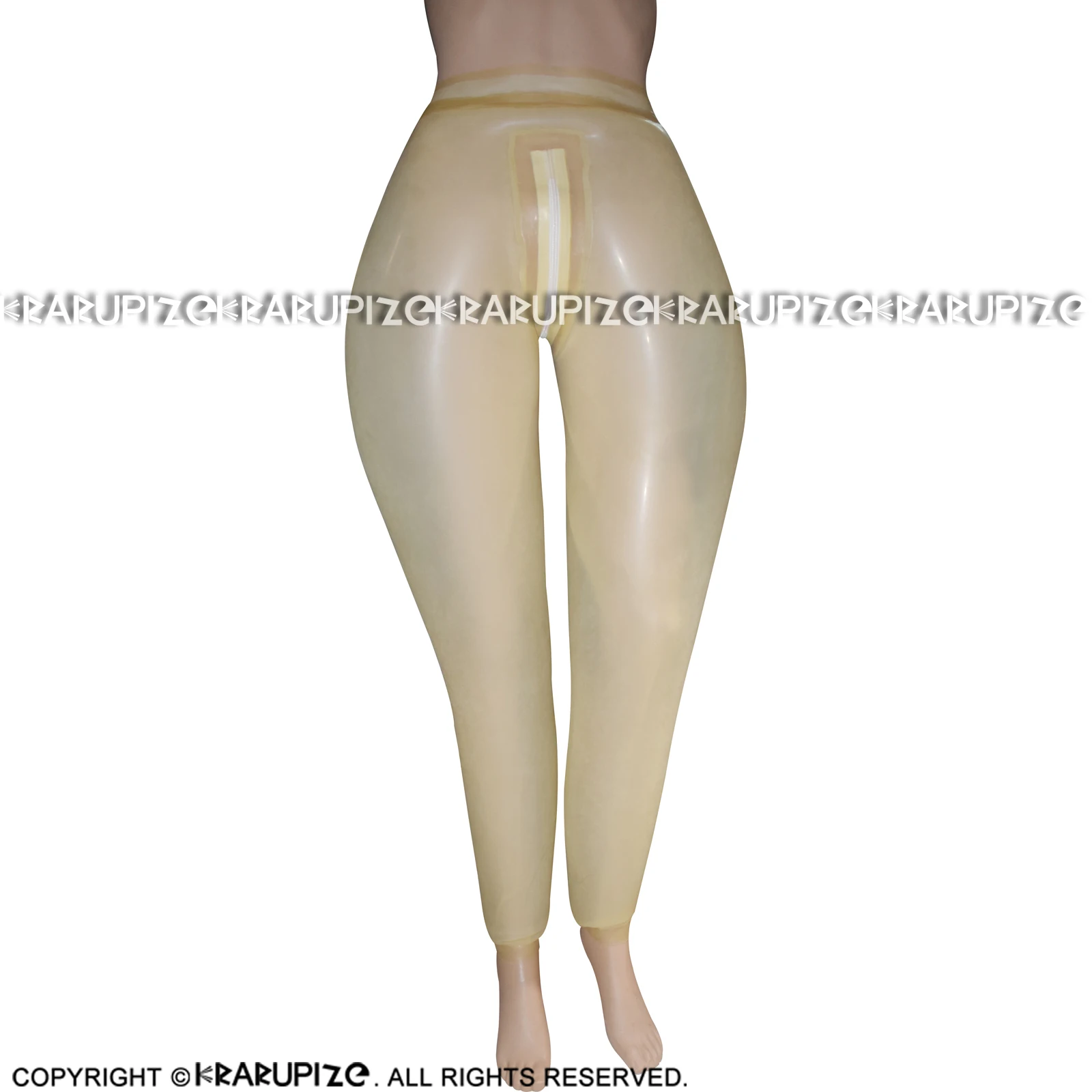 

Transparent Inflatable Sexy Latex Legging With Zipper Rubber Pants Trousers CK-0037