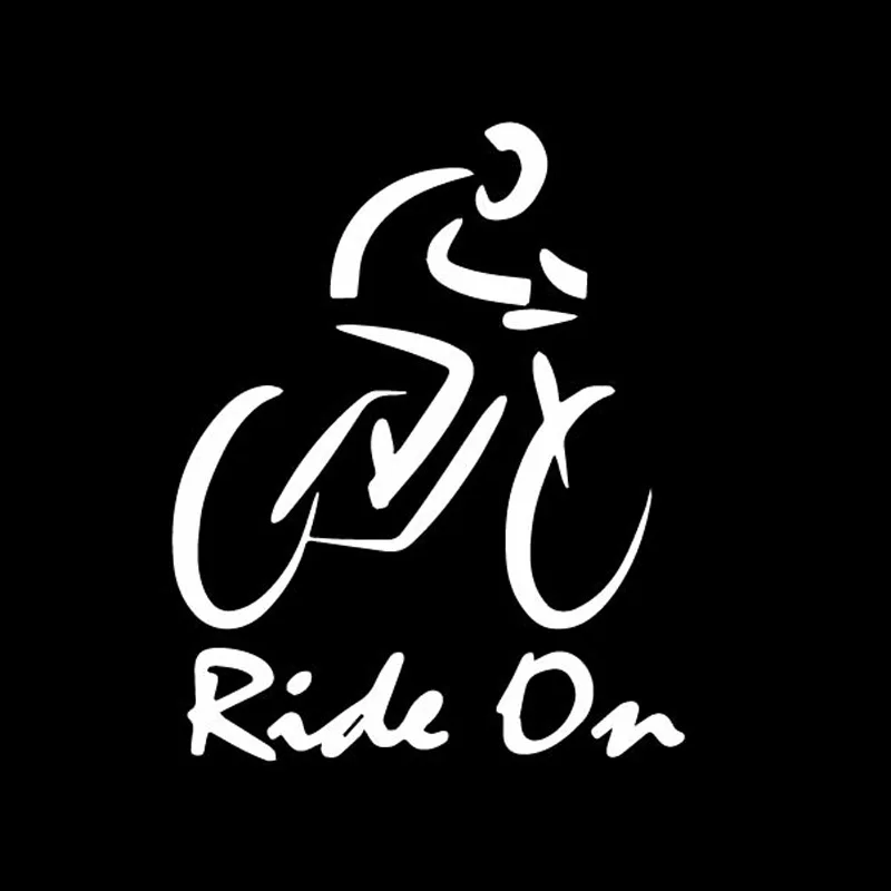 YJZT 12CM*14.9CM Dazzling Bike Brief Strokes Ride On Driving Cycling Vinly Decal Shadow Car Sticker Cute Black/Silver C27-0690