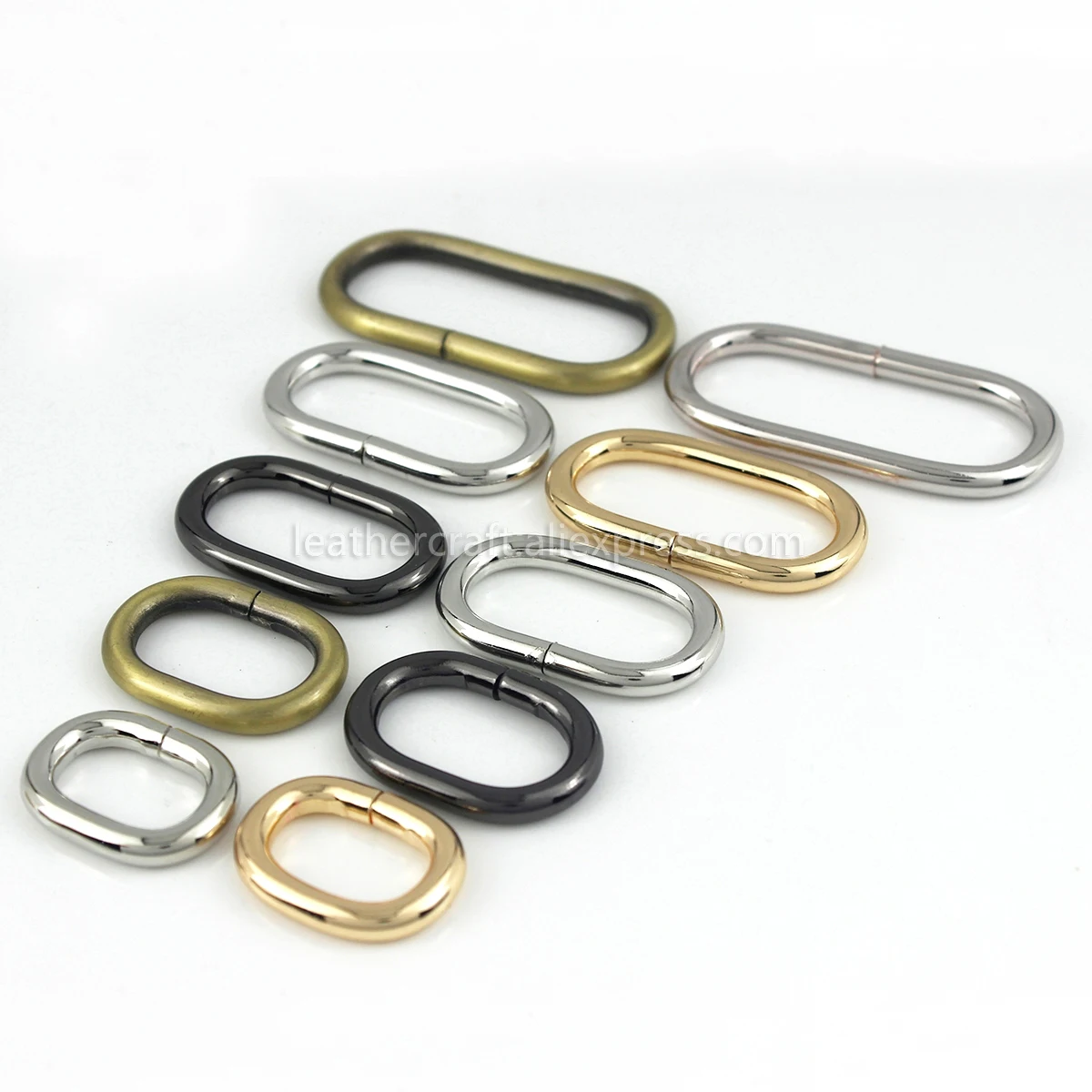 1pcs Metal Oval ring Buckle Loops for Webbing Leather Craft Bag Strap Belt Buckle Garment DIY Accessory 20/25/31/38/50mm