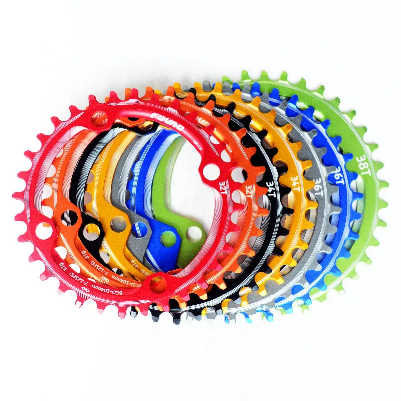 

New Mountain Bike Round Wide Chain Ring 104BCD 32T 34T 36T 38T Bike Chainwheel/Chain Wheel Crank