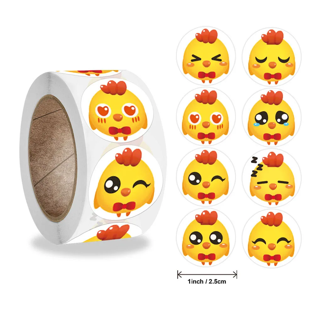 50-500pcs Cute Chick animal expression Mini Paper Sticker Decoration Diy Ablum Diary Scrapbooking Label Sticker Kawaii Stationer