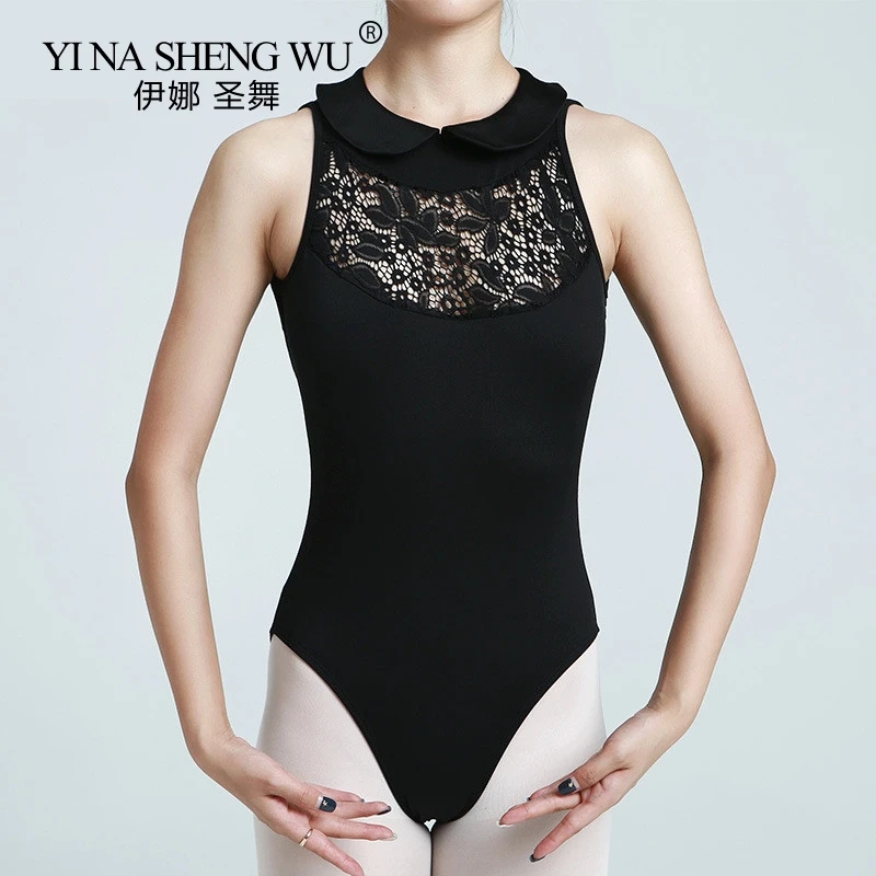 Ballet Leotard For Women High Quality Lace Black Ballet Dancing Costume Professional Adult Sexy Backless Gymnastics Leotards