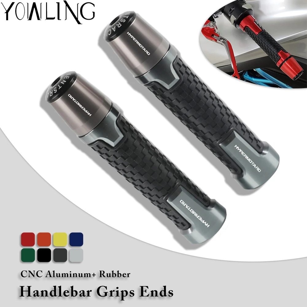 

7/8''22mm Motorcycle Aluminum handlebar grip ends handle bar grips For DUCATI HYPERMOTARD 1100 1100S EVOSP 796 821 939 StRada